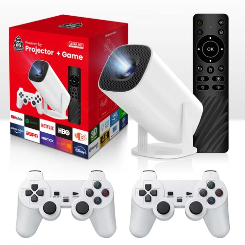 Imagen 2 del producto Proyector portátil inteligente, resolución nativa 720P, compatible con 1080P, proyector de ultra alta definición para películas, juegos, TV