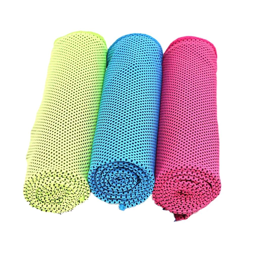 3pcs Cold towel Cooling Towels Ice Towel Cool Towel for Sports Yoga Neck Workout Travel Camping (Sky Blue, Light