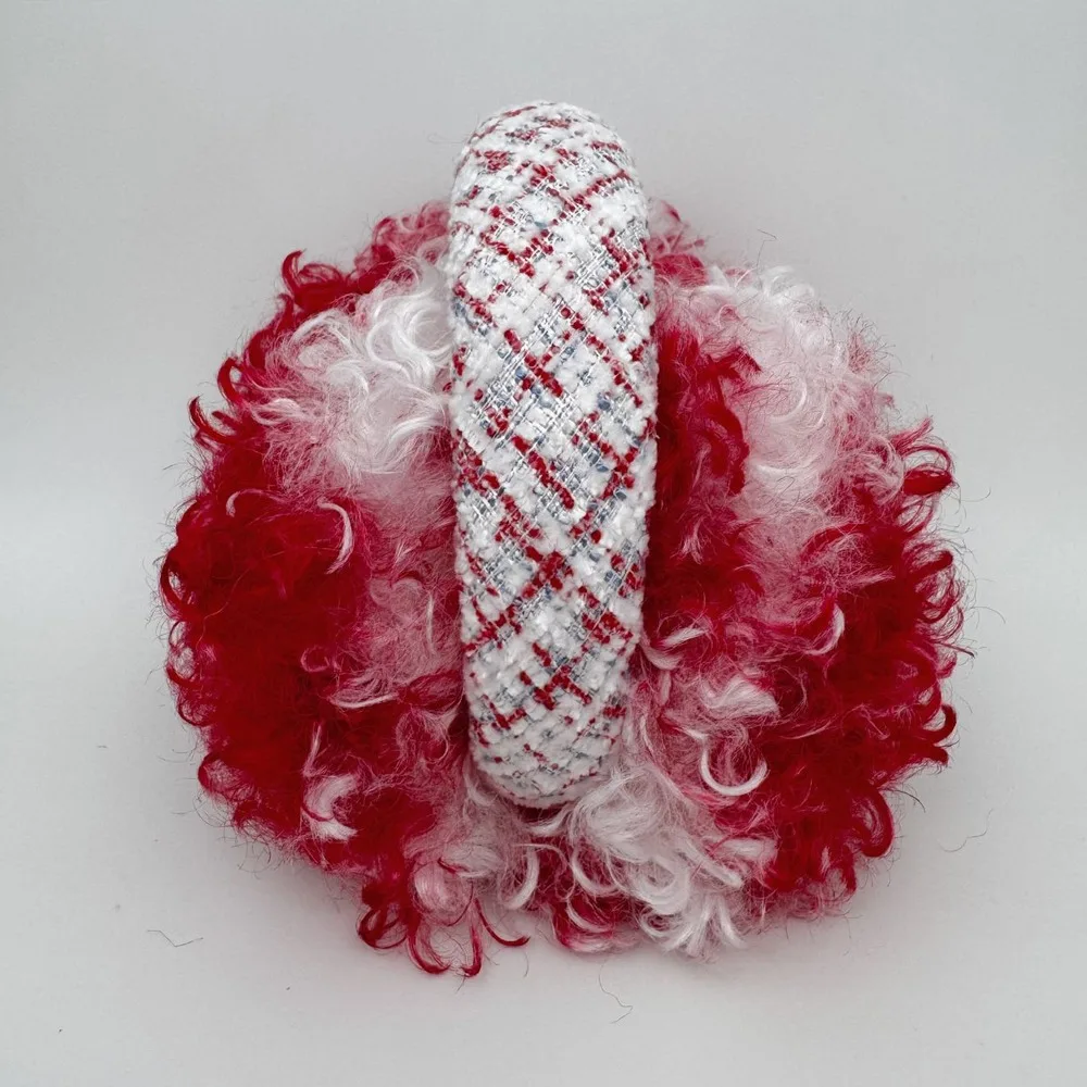 New Foldable Earmuffs Soft Knitted Headband Faux Fur Earmuffs Curly Faux Fur Warm Ear Coverage Ear Warmers
