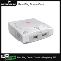 RetroFlag Dream Case for Raspberry Pi5, SD Card Slot, USB, LAN and Improved HDMI Ports, Enhanced Cooling System and Reset Button