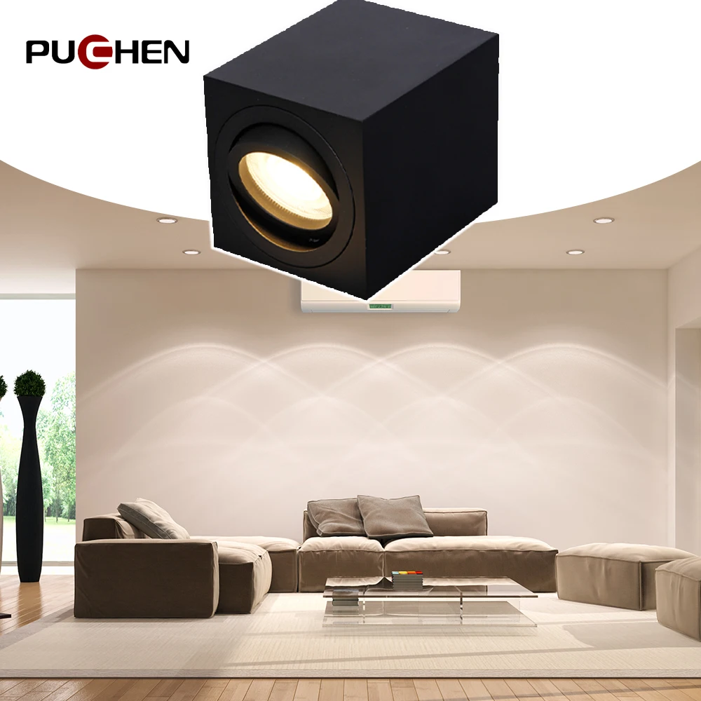 Puchen LED Downlight Indoor COB Ceiling Light Nordic Spotlights Home Decorative Lamp Surface Mounted Bedroom Lamp