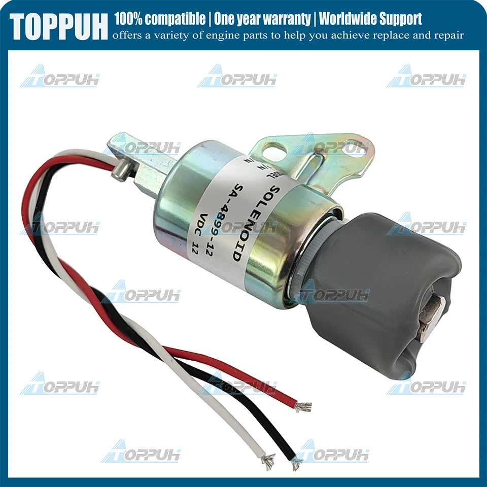 

New 12V SA-4899-12 Fuel Shutoff Solenoid for Kubota D722 Z482 D902 Super Mini Engine