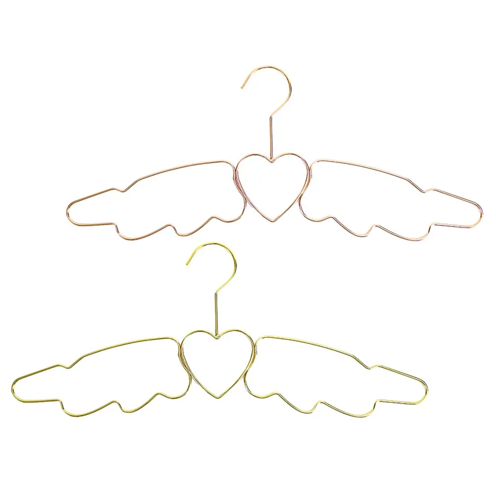 

4pcs Angel Wing Hangers Iron Saving Closet Organizer Non Slip For Shirts Coats Dresses Sweaters Home Use