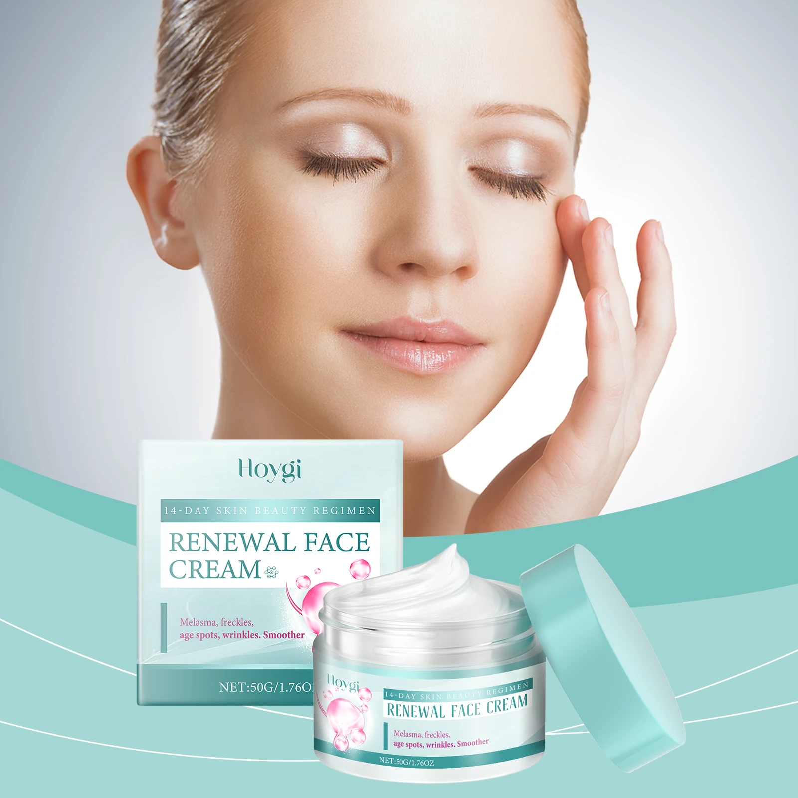 "14-Day Brightening Face Cream for Dark Spots, Wrinkles & Smooth Skin – Anti-Aging for Melasma & Freckles"