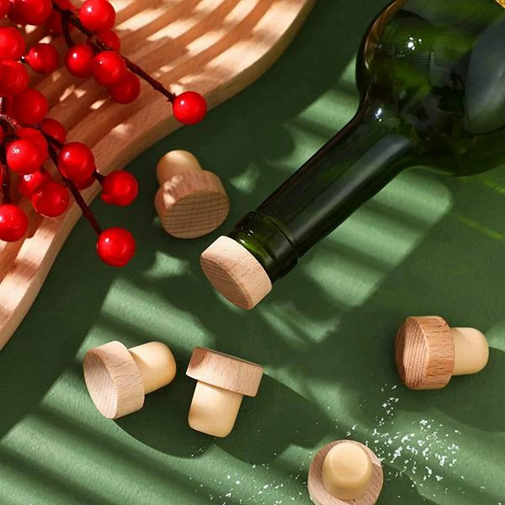 

Новые 50 шт. пробки для винных бутылок Т-образные пробки для винных пробок, многоразовые пробки для вина, деревянная и резиновая пробка для вина