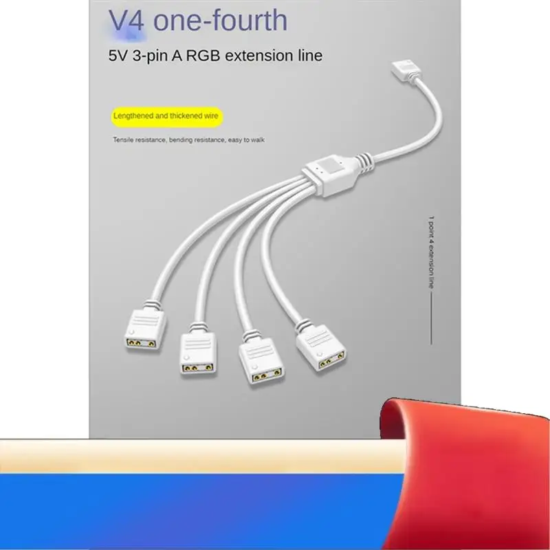 

3-контактный удлинительный кабель 5 В для подключения кабеля материнской платы компьютера, разветвитель ARGB-X62A