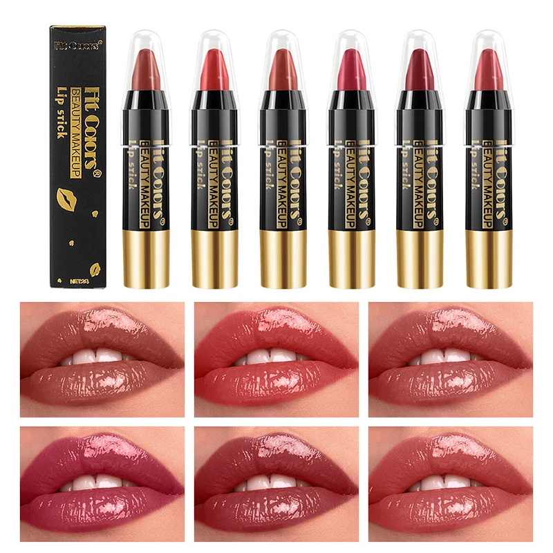 Moisturizing Crayon Lip Gloss Stick Velvet Long Lasting Non Stick Cup Lip Balm Jelly Tint Waterproof Lipstick Liner Pen Makeup