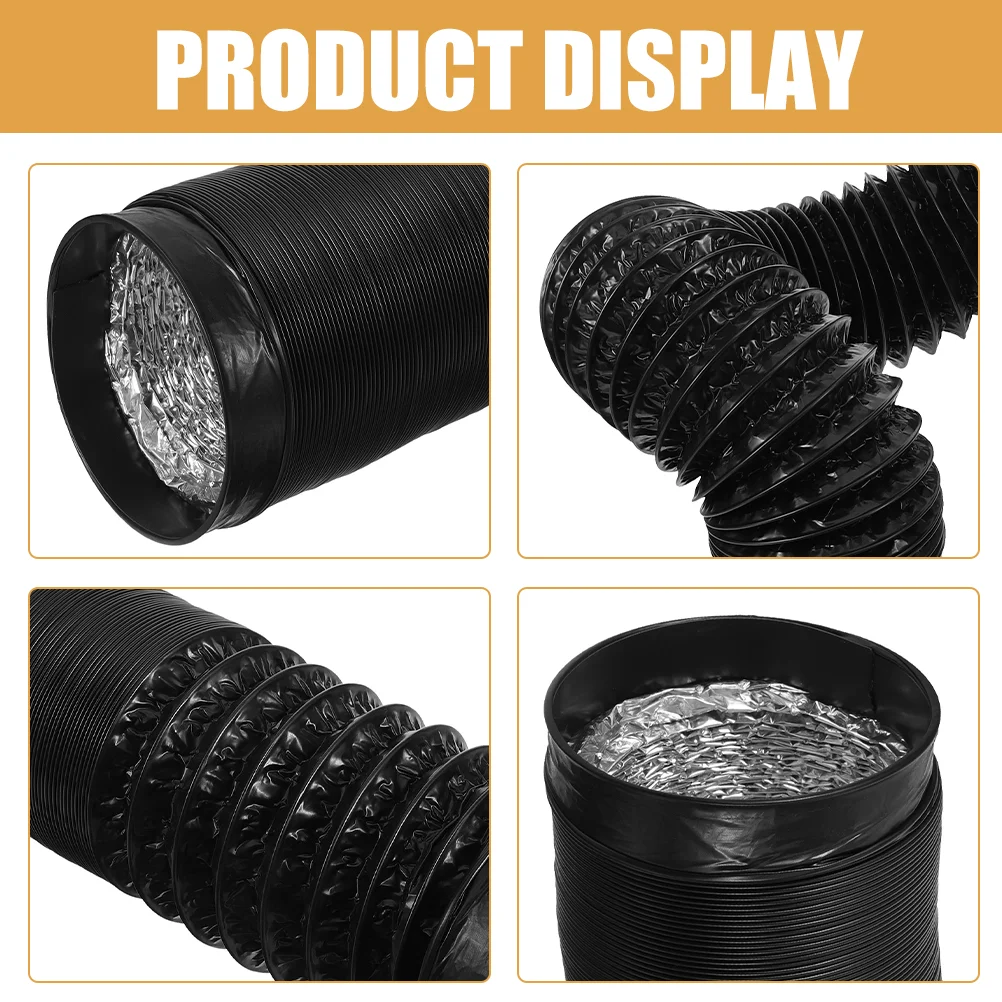 Flexible Aluminum Pipe Exhaust Portable Air Conditioner Coil Vents Water Hoses Foil Dryer Kit Cooler