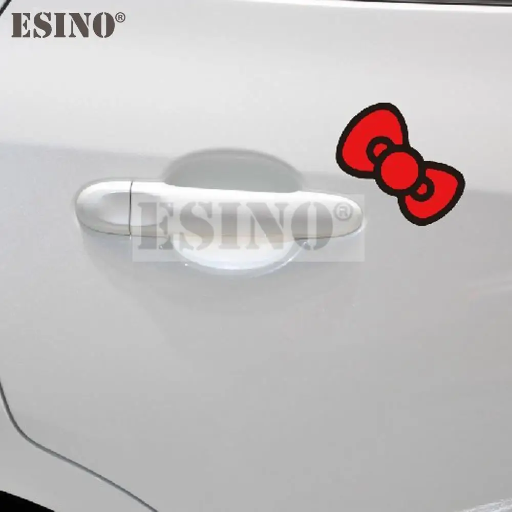 Car Styling Funny Bow-knot Rosette Butterfly Knot PVC Waterproof Sticker Bumper Glass Body Creative Pattern Vinyl Decal