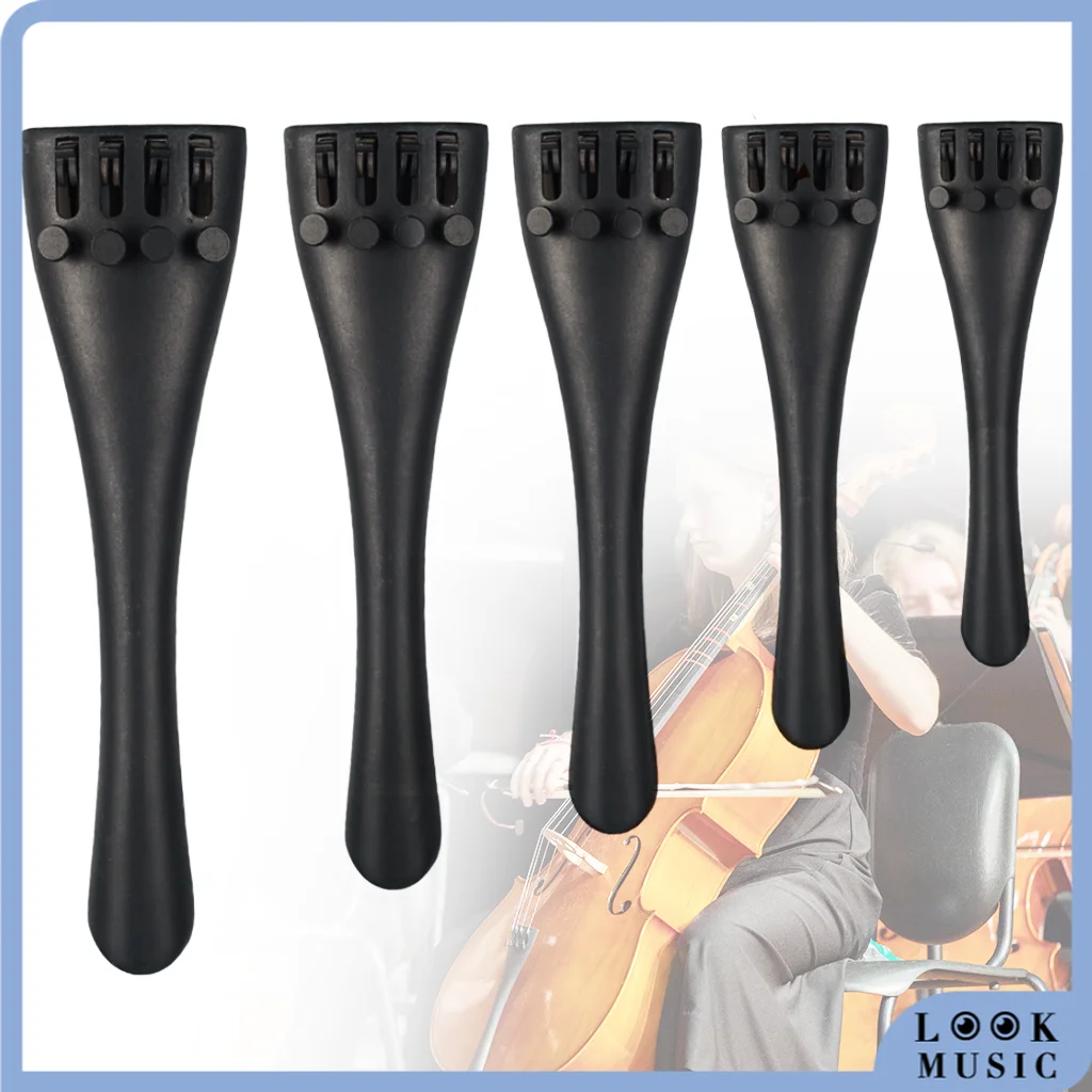 

LOOK Cello Tailpiece Aluminum Alloy Tailpiece with Adjustable Tailgut Cello String Instruments Parts For 4/4 3/4 1/2 1/4 1/8