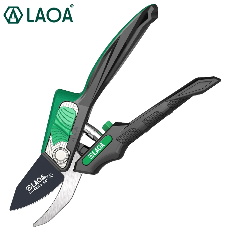 LAOA 8 inches Garden Trimming Scissors 10 Inches Extended Straight Scissors Labor-saving Garden Pruning Tools