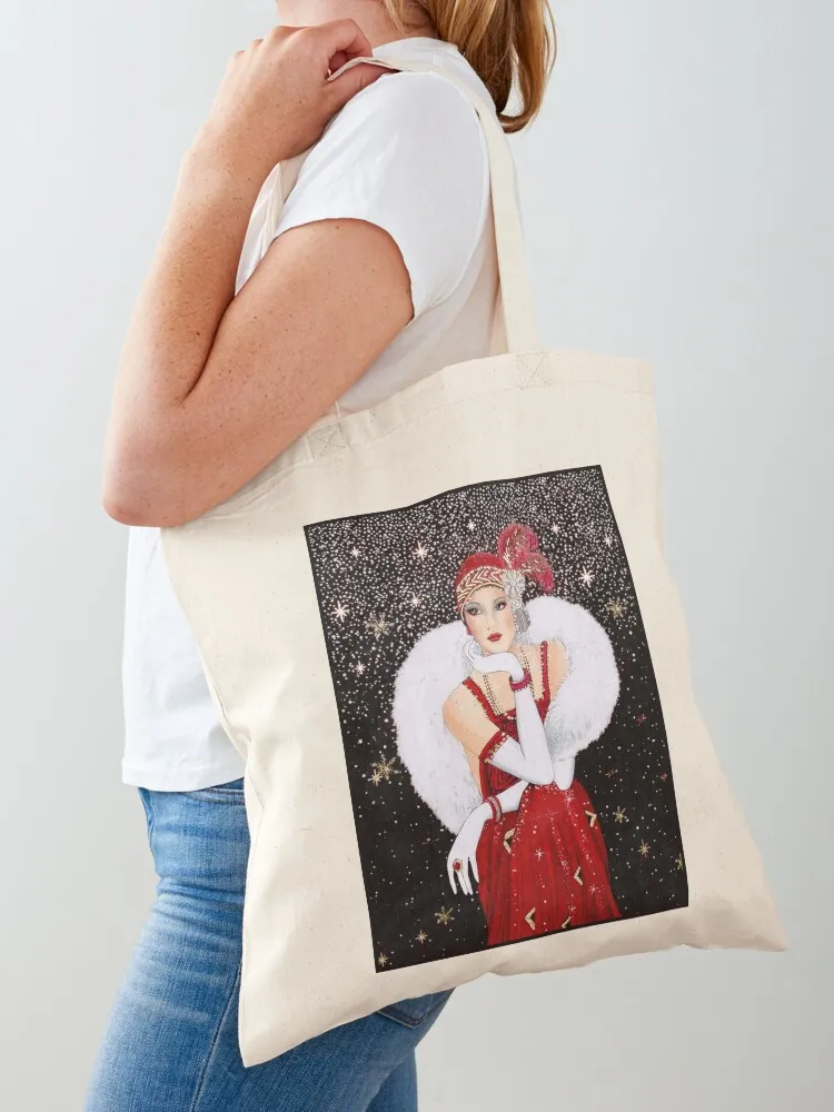 FLAPPER : Vintage 1931 Beautiful Fashion Magazine Advertising Print Tote Bag bag for beach shopping cart bags Canvas Tote Bag