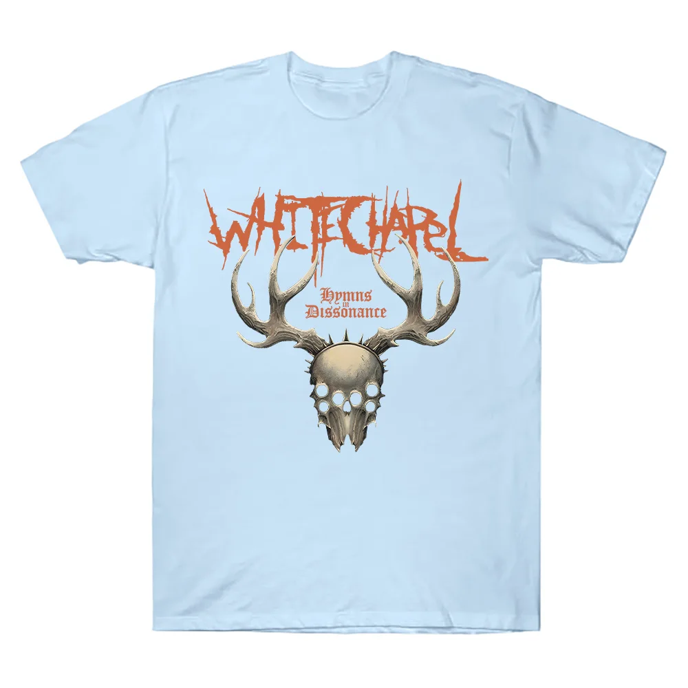 T-shirt in cotone Whitechapel Whitechapel Hymns in Dissonance T-shirt grafiche Retro gotico casual girocollo manica corta unisex