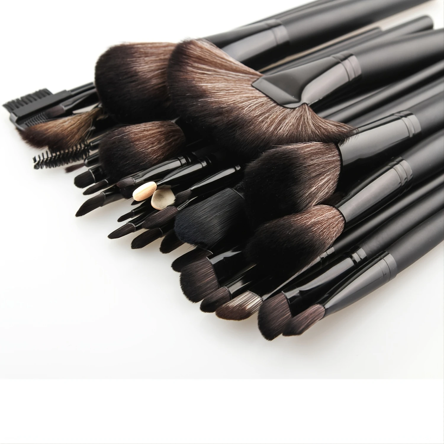 Ensemble de pinceaux de maquillage 32 pièces, pour poudre, ombre à paupières, Blush, fond de teint, beauté mixte