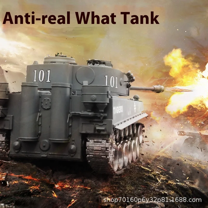 Op afstand bestuurbare tank voor kinderen Legering Track Type Metaal Kan waterbommen lanceren Cadeau Cadeau Op afstand bestuurbare tank Afstandsbediening