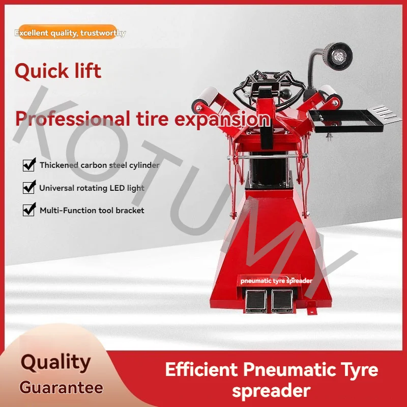 Pneumatic Pedal Expander Car Tire Disassembly with LED Portable Tire Scraping Tool 220V