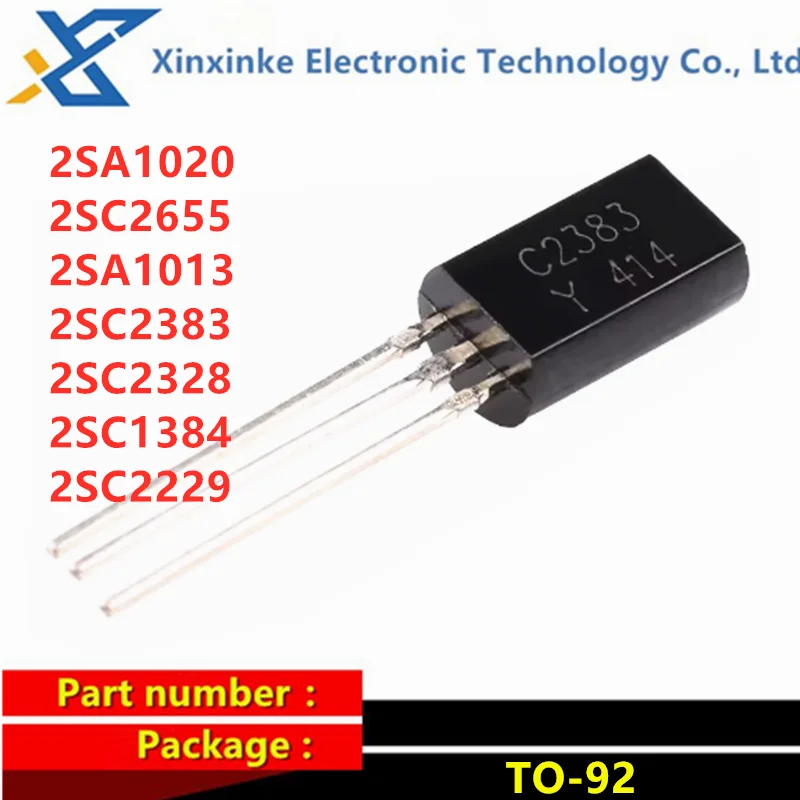 100PCS 2SC2328 2SC1384 2SC2229 2SC2655 C2655 2SA1013 A1013 C2383 2SC2383-Y TO-92L Voice-frequency Audio Triode Amplifier Tube
