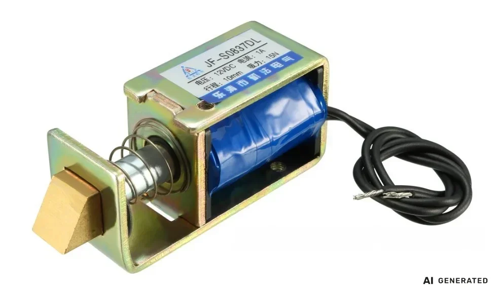 Frame-Type DC Lock Electromagnetic Iron JF-S0837DL Automatic Reset Push-Pull 24VDC 12VDC 6VDC for Security Systems