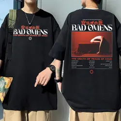 Bad Omens Band THE DEATH OF PEACE OF MIND Music Album Graphic Tshirt Men Women's Vintage Rock Punk Tees Male Oversized T-shirts