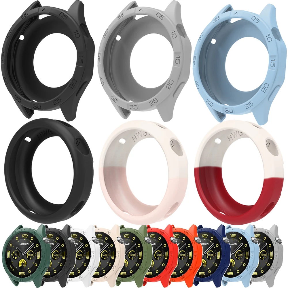 

Silicone Protective Cover Case For Huawei Watch GT4 GT5 GT6 46mm High-Quality Frame Case For Huawei GT6 41MM Shell Accessories