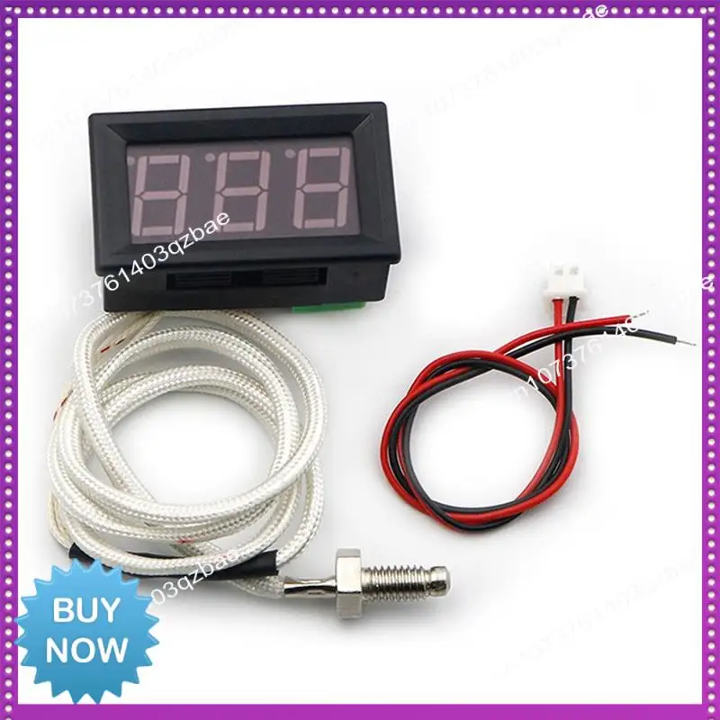 Hot Ltem Industrial High Temperature K-Type M6 Thermocouple Thermometer DC12V -30-800℃ Digital Temperature Meter Tester Reusable