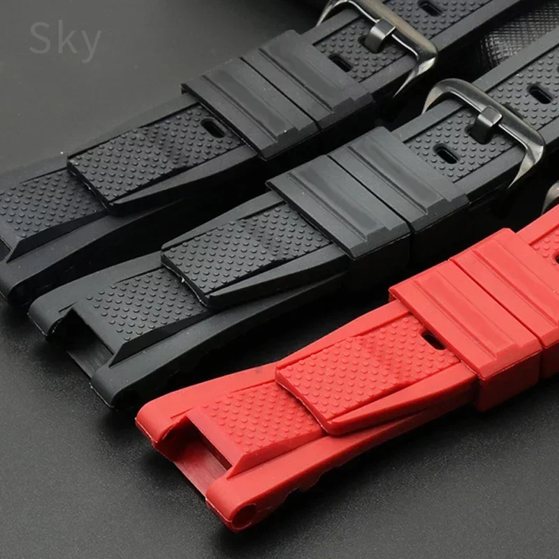 Rubber Watchband for Casio G SHOCK Series GST-210/W300/400G/B100 Waterproof Silicone Watch band Men straps Accessories 26*14