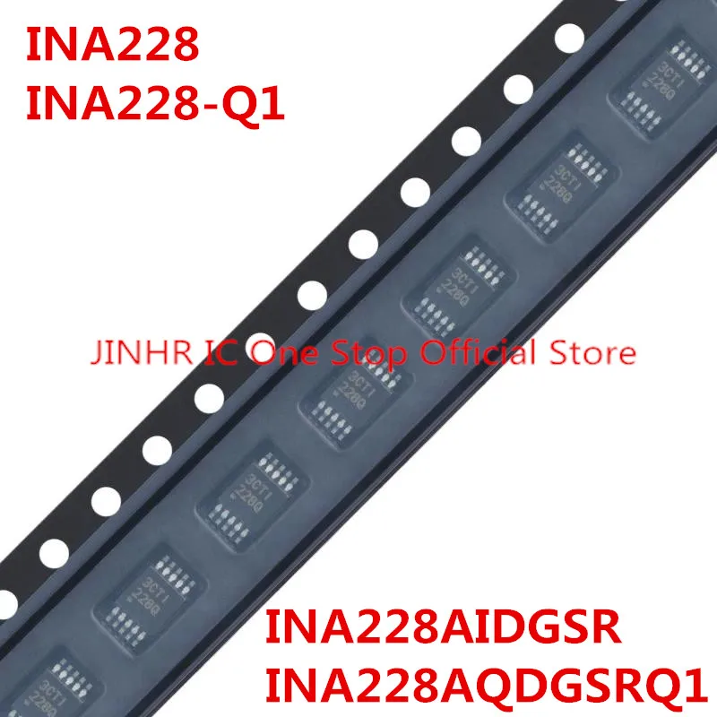 New, 2PCS INA228 INA228-Q1, INA228AIDGSR Marking 228I, INA228AQDGSRQ1 Marking 228Q, 10-VSSOP