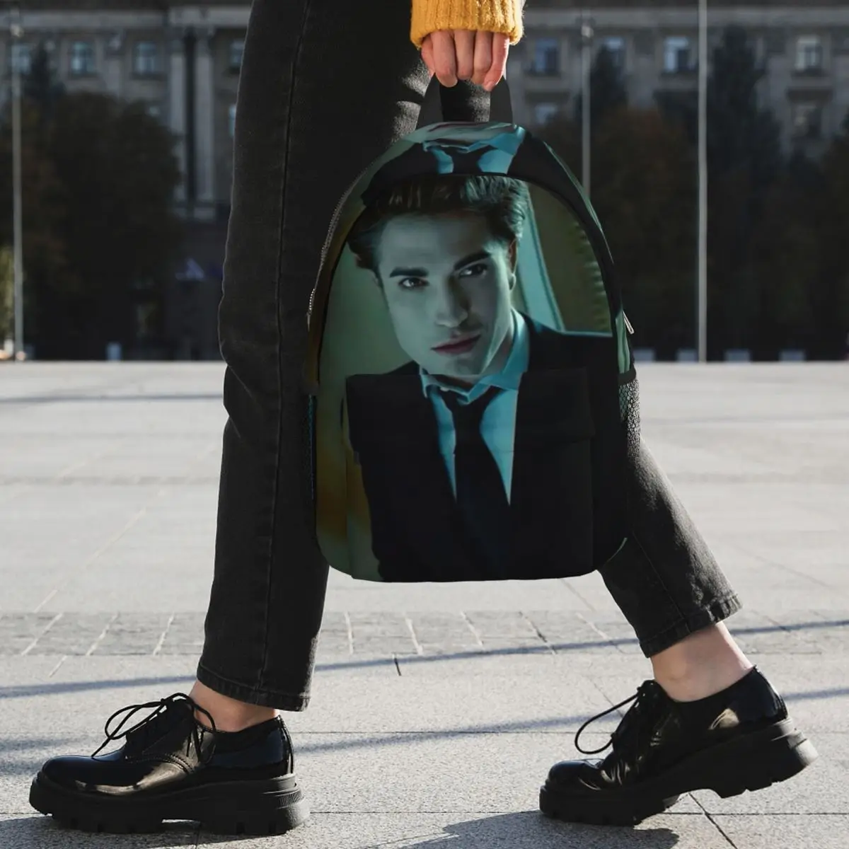 The Twilight Saga Edward Cullen Backpack Student BookBag Children School Bag Laptop Shoulder Bags for Boys Girls