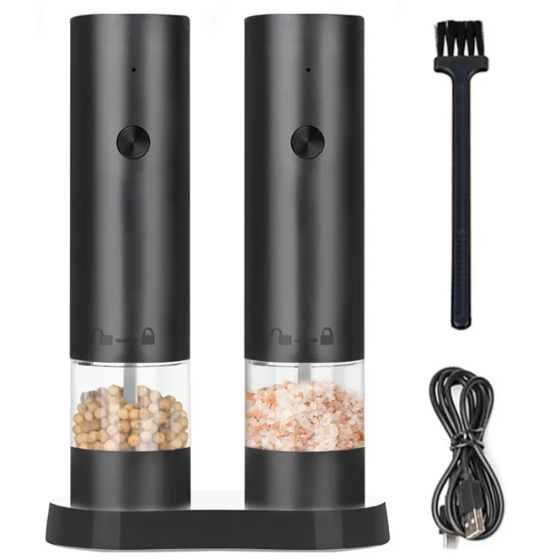 Adjustable Coarseness Large Capacity Electric Pepper Grinder Salt Pepper Mill Electric Spices Grinder Kitchen Cooking Tool YMQ01