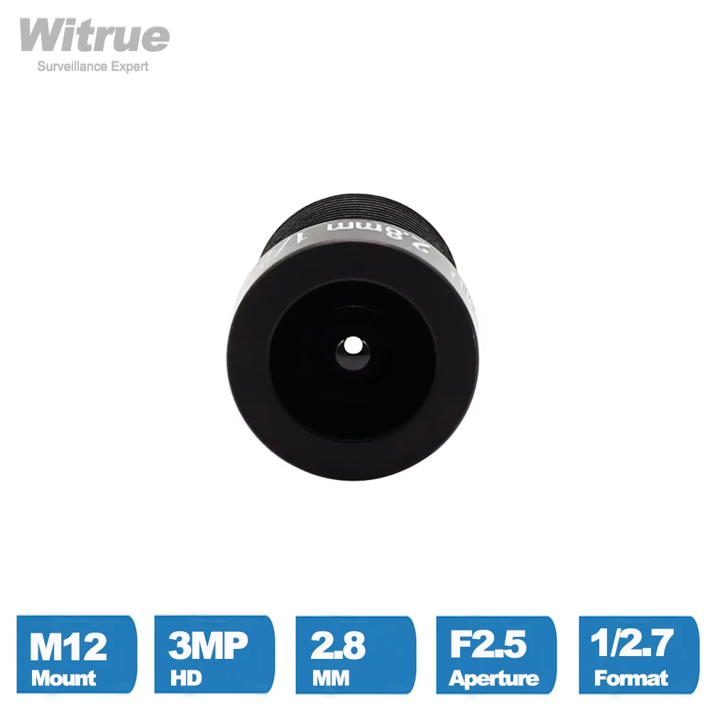 Witrue HD 3Megapixel CCTV Objektiv 2,8mm M12 Montieren 1/2,7 zoll F 2,5 115 Weitwinkel Für AHD Kamera IP Sicherheit Kameras