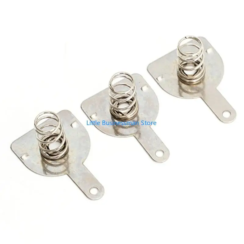 10 Paar 12 mm Ersatz-Metall-18650-Batterien Federkontaktplatte Silber für 18650-Batterien positiv und negativ M76A – Detail 7