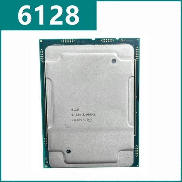 6128 SR3J4 115W LGA3647 3.40GHz 6-s 12-Thread GOLD 6128