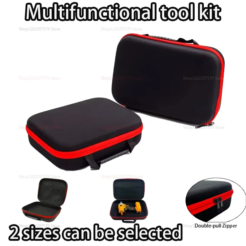 

Portable Electric Drill Tool Storage Bag Oxford Cloth Electrician Hardware Organizer Pouch Multipurpose Shockproof Carrying Case