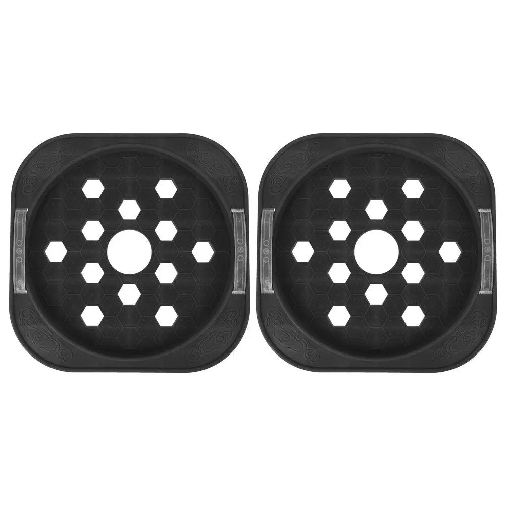 2Pcs Gas Tank Base Tray Round Thickened Reinforced Platform Movable Wheels Gas Cylinder Holder Heavy Duty Storage