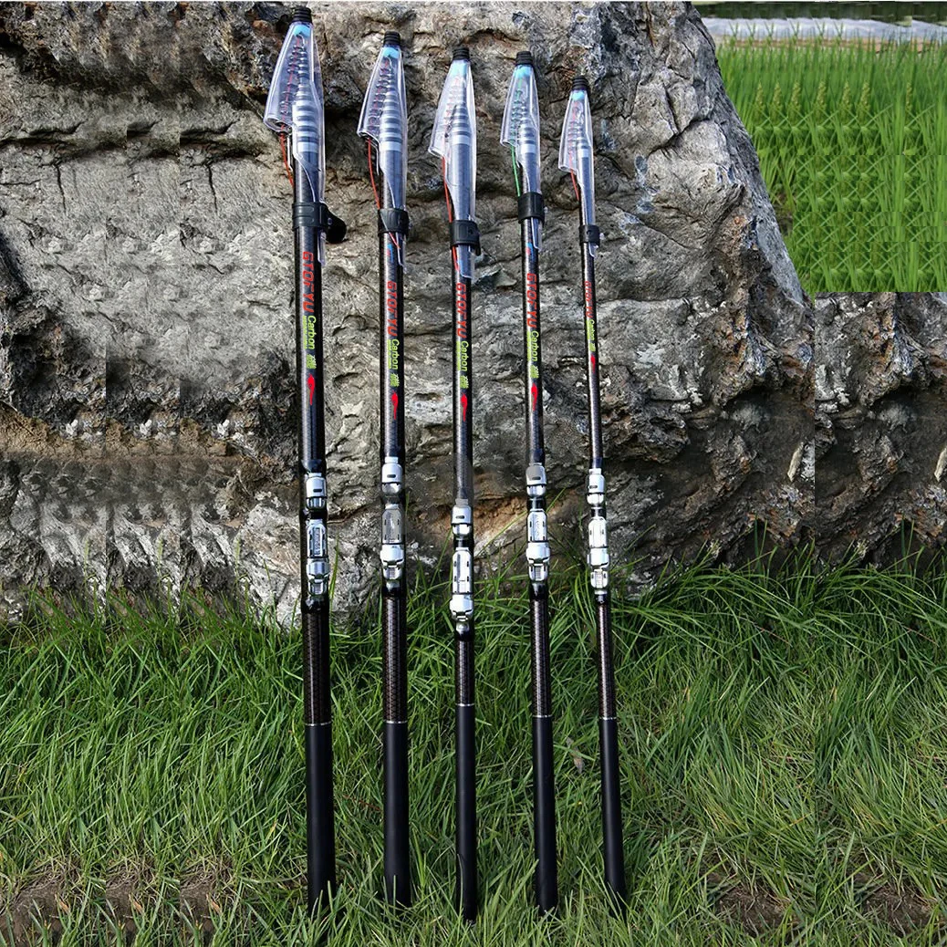 

Carbon Telescopic Rock Fishing Rod 2.7M 3.6M 4.5M 5.4M 6.3M 7.2M Ultra Light Rod Lure Carp Travel Ocean Spinning Fishing Rod