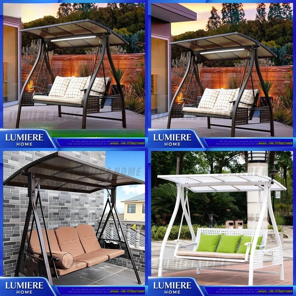 

Уличные двойные качели-гамак для патио, балкона, сада, всепогодные, с подставкой, для использования в помещении и на улице, декоративные