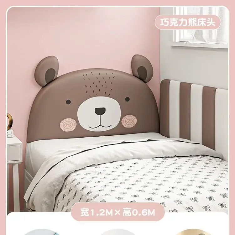 Cartoon Animal Bed Headboard Boy Girl Kids Room Decor Bedroom Furniture Tete De Lit Bed Head Wall Panes