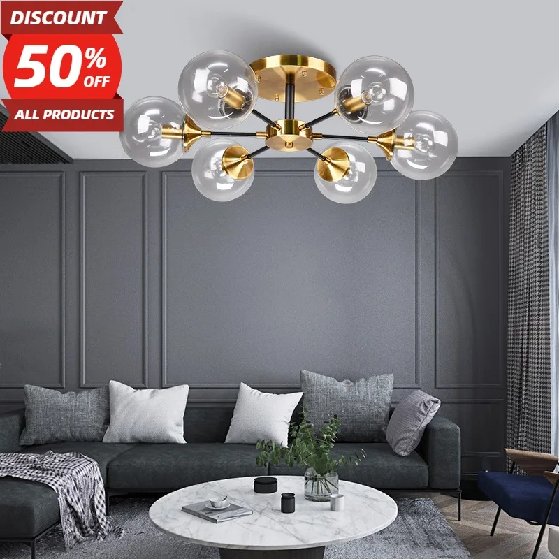 

Modern Designer Ceiling Chandelier Metal for Living Room Bedroom Hall Pendant Lamp Minimalist Decor Lighting Lusters Fixture