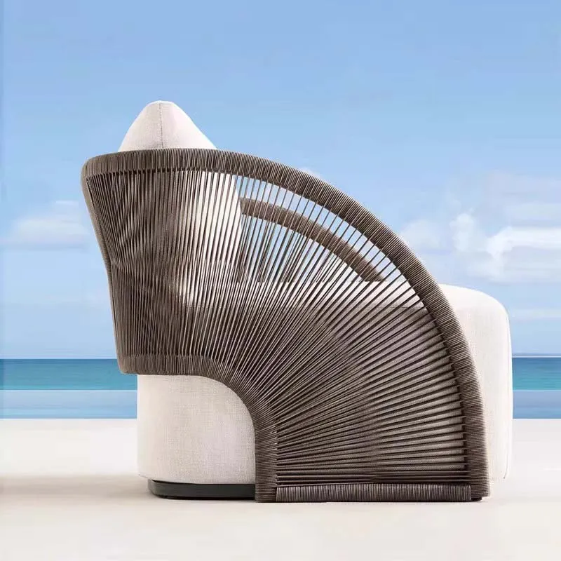#Outdoor rattan sofa combination, outdoor balcony, garden terrace, courtyard, living room, sunroom, rattan woven sofa chair