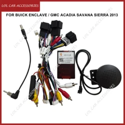 For BUICK Enclave / GMC Acadia Savana Sierra 2013 Car Radio Android Stereo Player Power Cable Canbus Panel Frame Wiring Harness