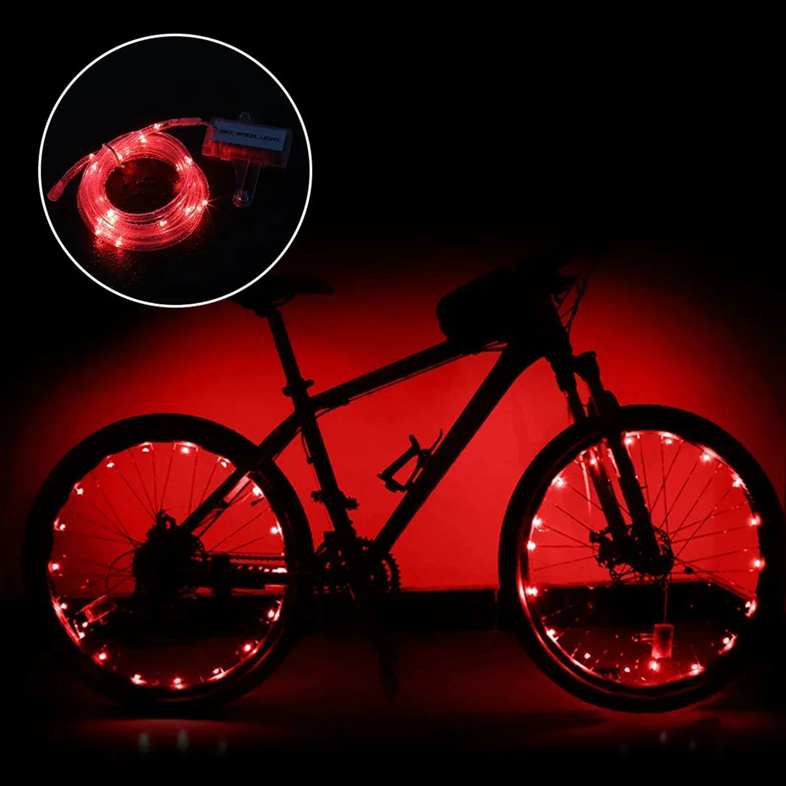 2pcs/pack Spoke Lamp Bike Wheel Light LED Light Three Work Modes Ultra Bright Bicycle Spoke Light Cycling Accessories