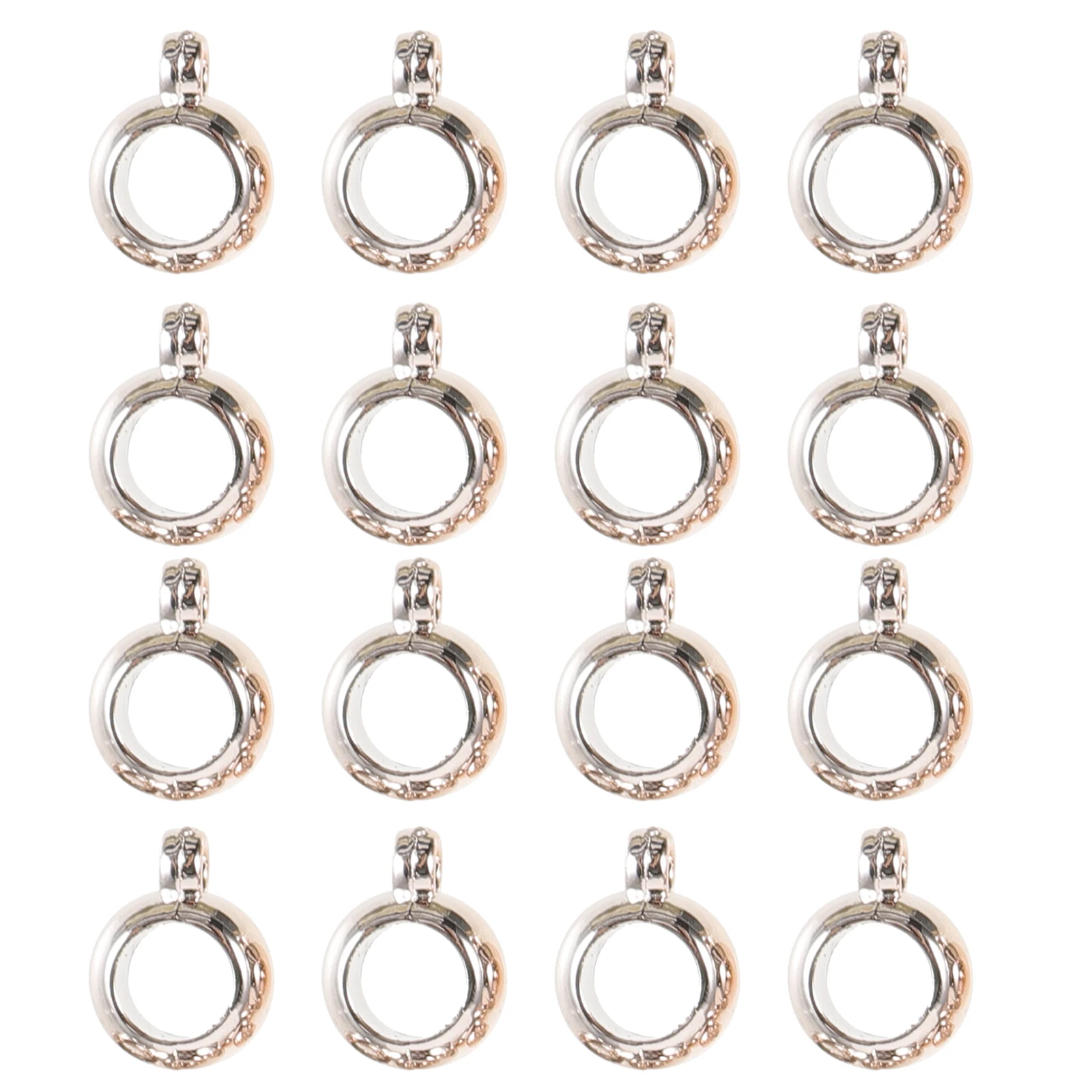

100pcs Pendant Accessories Big Hole Stylish Jewelry Making Rose Gold Necklace Hanging Dangler Creative Charms Girls