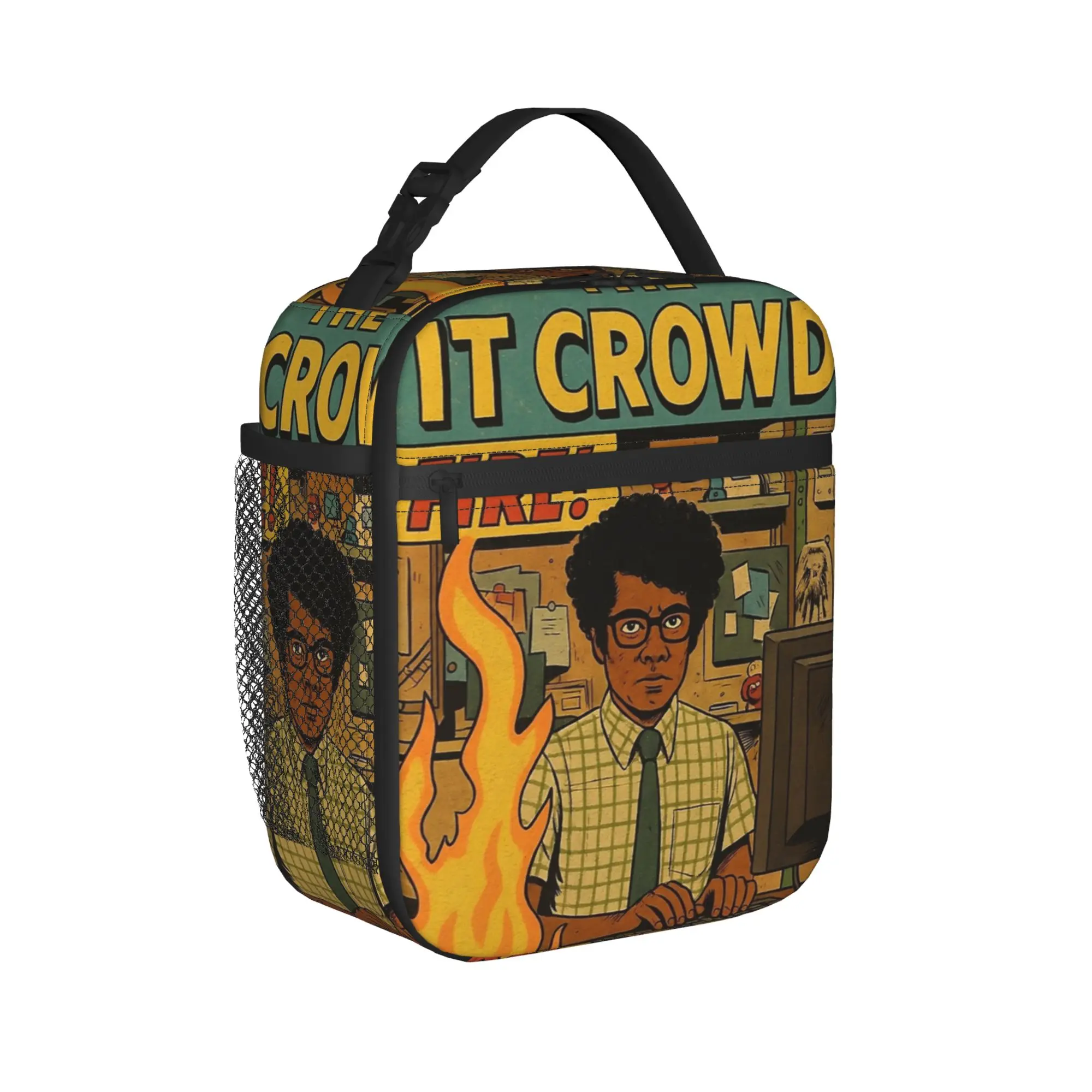 The IT Crowd Fire! Thermal Insulated Lunch Bag for Work  Portable Bento Box Thermal Cooler Lunch Boxes