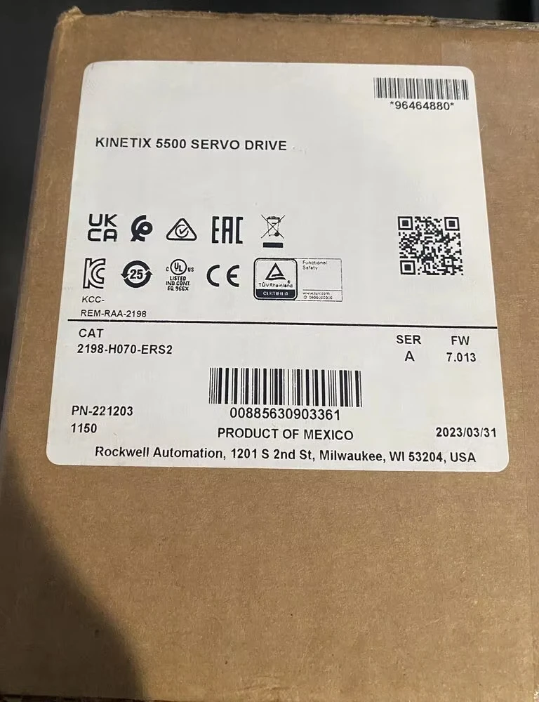 Novo selado 2198-H070-ERS2 Kinetix 5500 Servo Drive AB 2198H070ERS2