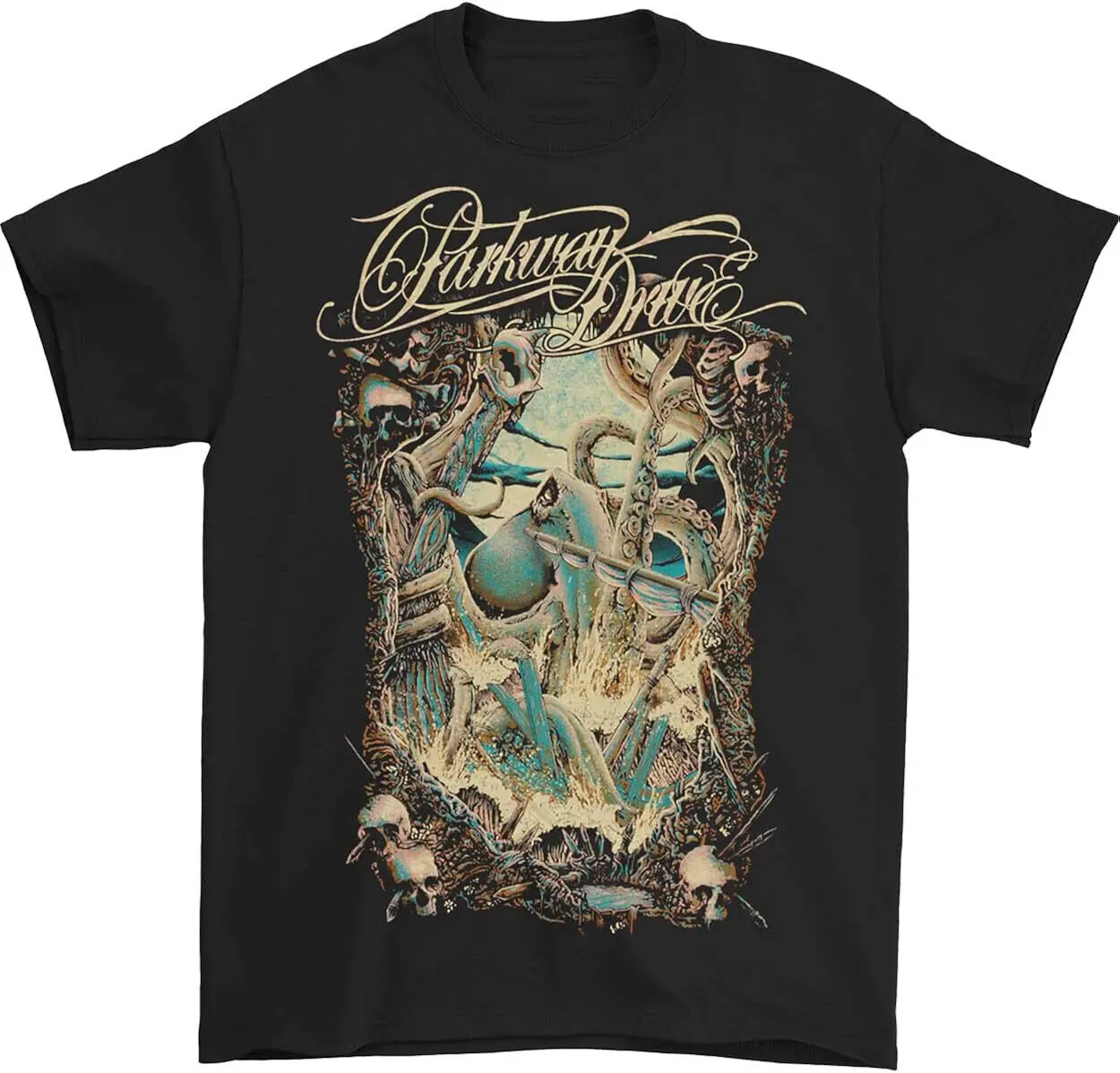 

Parkway Drive Black Color Cotton Size S-4XL T-Shirt Gift For Friend BT048