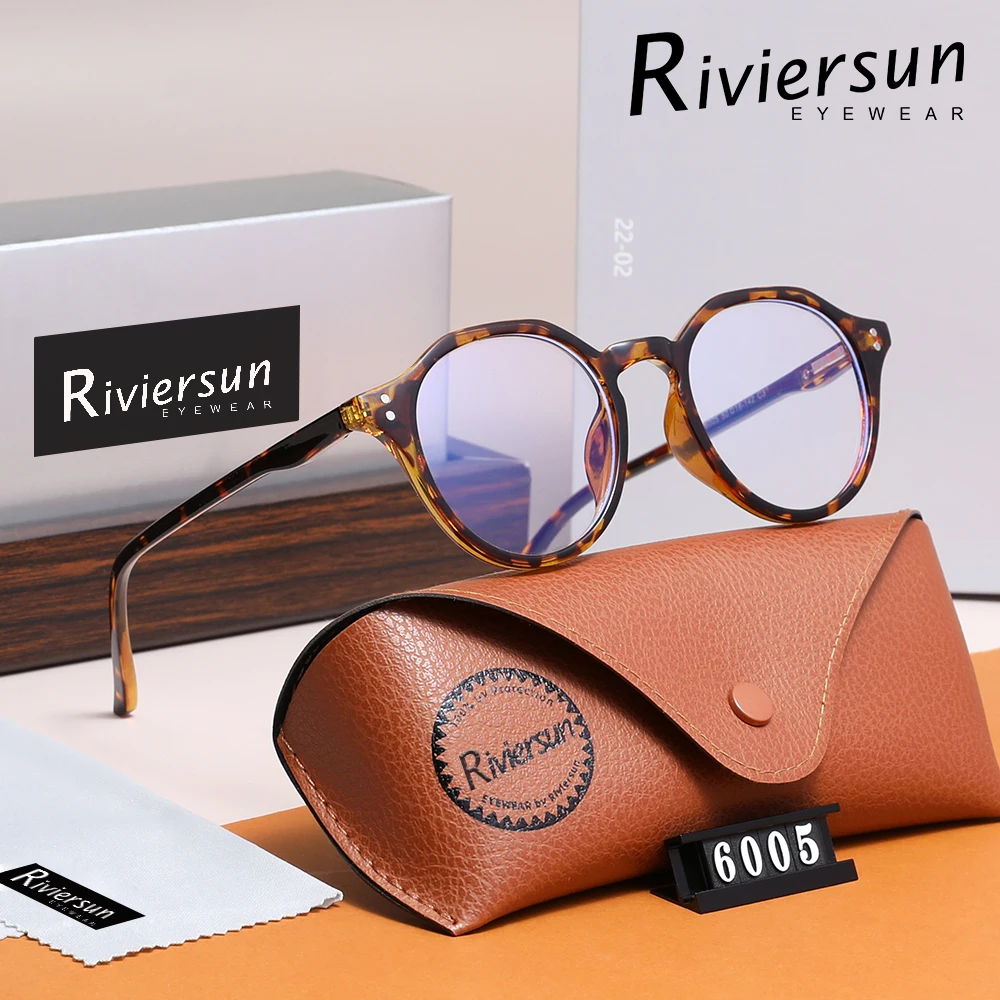 Classic Blue Light Blocking Glasses For Men Women Round Frame Anti-Blue Ray Glasses Daily Phone Computer Protection Eyeglasses