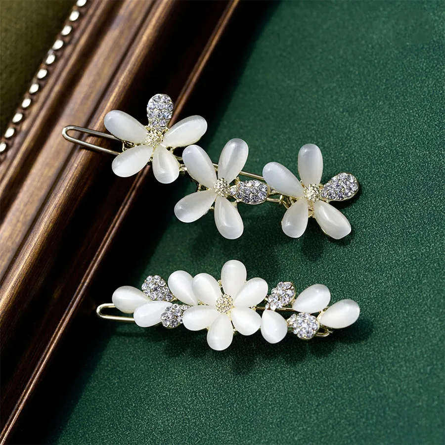 Elegante Estrela Opal Grampo de Cabelo para Senhoras, Bowknot Cristal, Flor, Sapo, Headband Acessórios, Headwear, Moda, Atacado