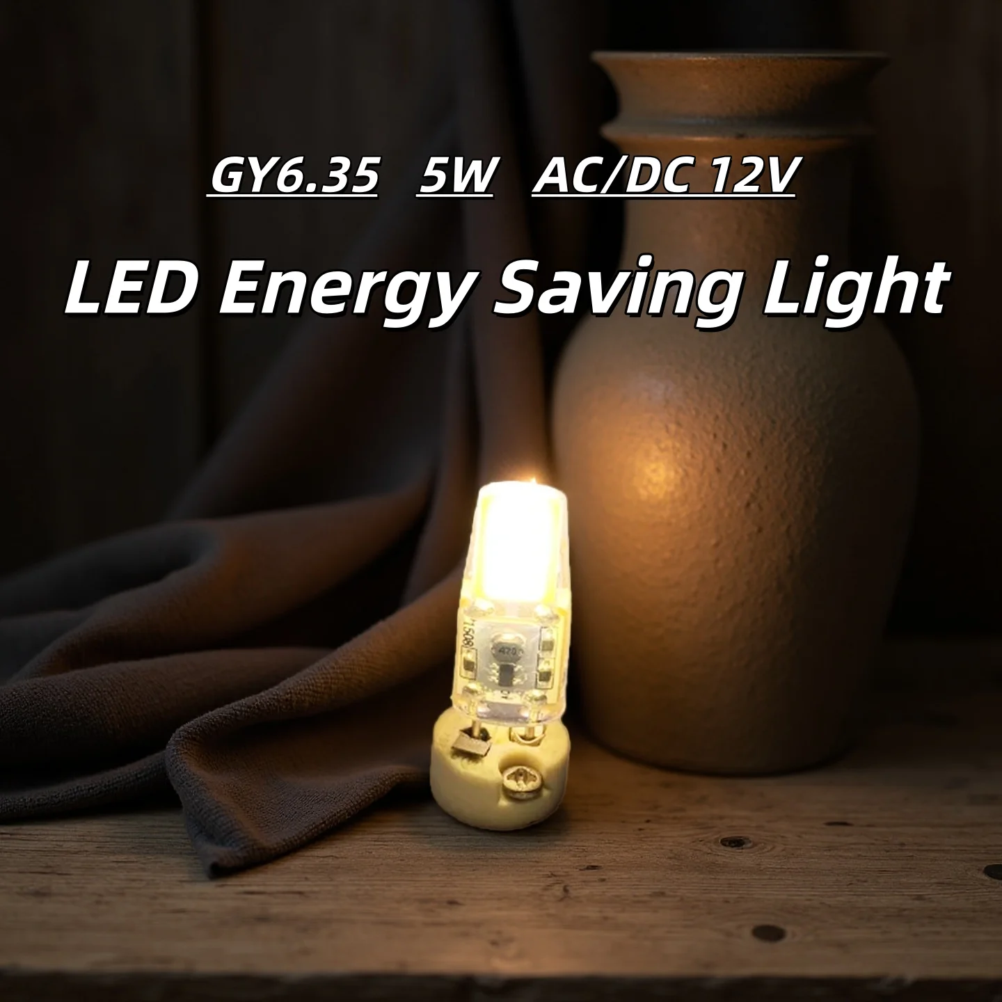 

10X GY6.35 Светодиодная силиконовая лампа 5 Вт Прожектор Замена энергосберегающего света 6500K Прозрачная лампа 4000K Луч Домашний дом Гостиная Спальня