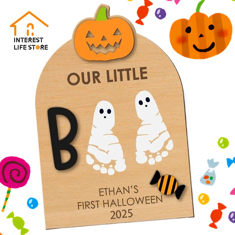 

New Hot Halloween Newbornn DIY Baby Hand Footprint Kit Pet Cat Dog Paw Footprint Tool Anniversary Commemorate Birth Favors Gifts
