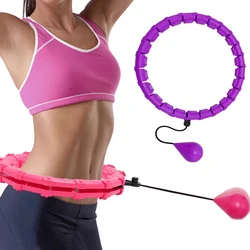 FX-Detachable Adjustable Sport Hoops, Abdominal Thin Waist Exercise, Massage Hoop, Fitness Training, Weight Loss, 24 Section